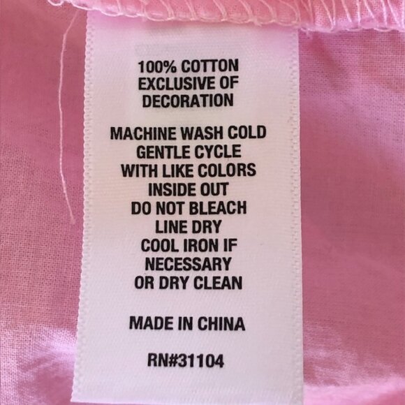 CROWN & IVY Pink Eyelet Tiered Baby Doll 3/4 Sleeve Dress Medium - Picture 14 of 16